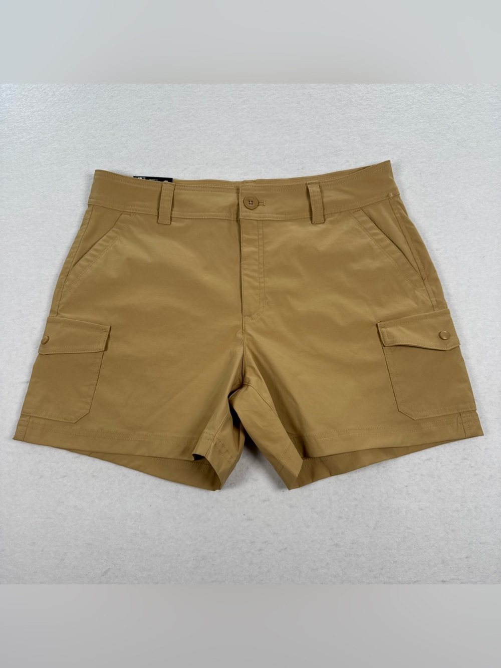 NWT Eddie Bauer Horizon Cargo Pocket Short Womens's Size 10 Tan Hike Utility